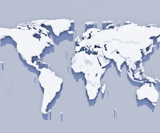 木质世界地图