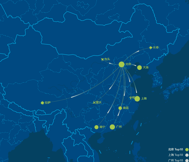 模拟迁徙+百度地图