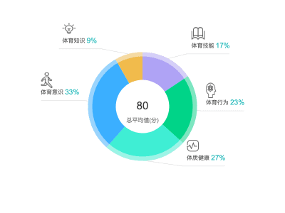 饼图带图标