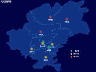 平面地图模拟3D地图+自定义散点