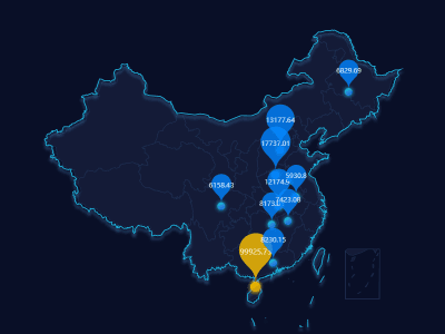 地图：散点（气泡）图